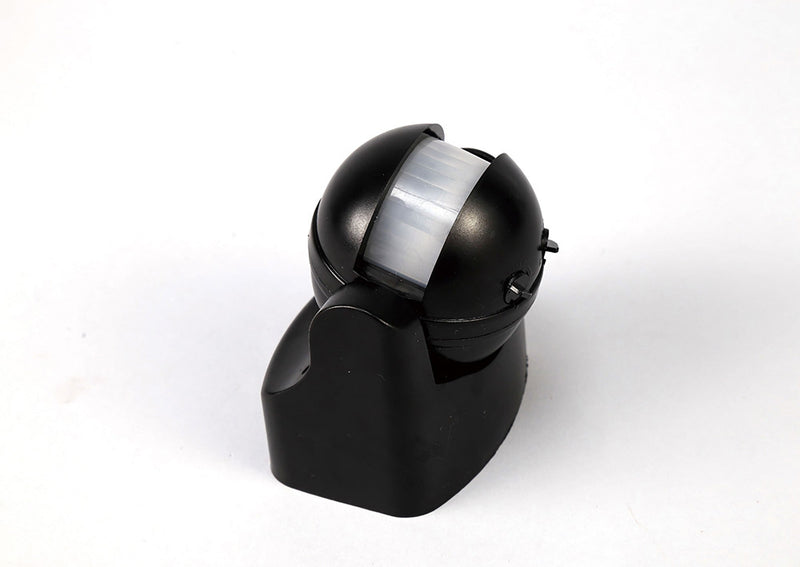 Deco Espial Stand Alone IP44 12m 180 Deg PIR Motion Sensor With Adjustable Time And Lux Level Black Finish • D0062