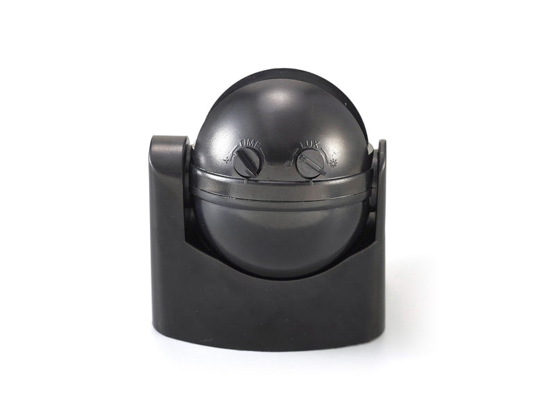Deco Espial Stand Alone IP44 12m 180 Deg PIR Motion Sensor With Adjustable Time And Lux Level Black Finish • D0062