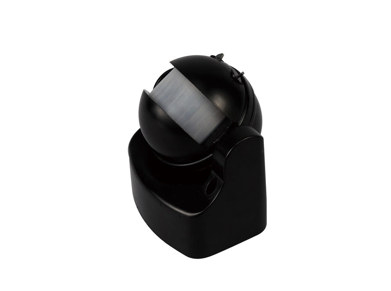 Deco Espial Stand Alone IP44 12m 180 Deg PIR Motion Sensor With Adjustable Time And Lux Level Black Finish • D0062