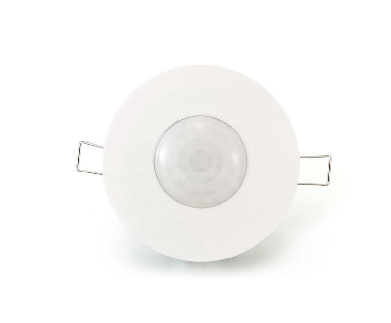 Deco Espial Flush Mounted IP20 6m PIR Detector 360 Deg With Adjustable Time And Lux Level White Finish • D0064