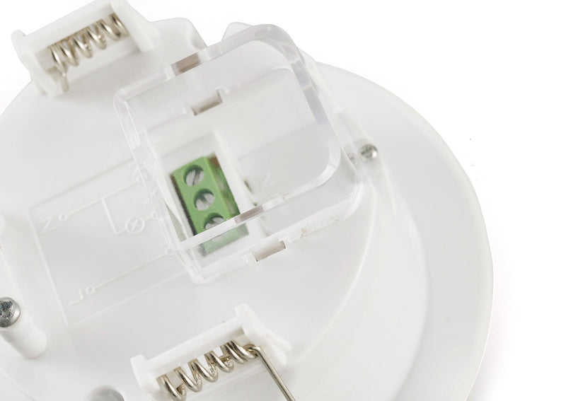 Deco Espial Flush Mounted IP20 6m PIR Detector 360 Deg With Adjustable Time And Lux Level White Finish • D0064