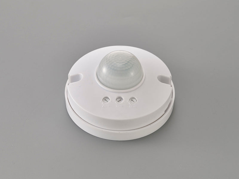 Deco Espial Surface Mounted IP20 6m 360 Deg PIR Sensor With Adjustable Time And Lux Level White Finish • D0065