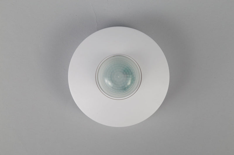 Deco Espial Surface Mounted IP20 6m 360 Deg PIR Sensor With Adjustable Time And Lux Level White Finish • D0065