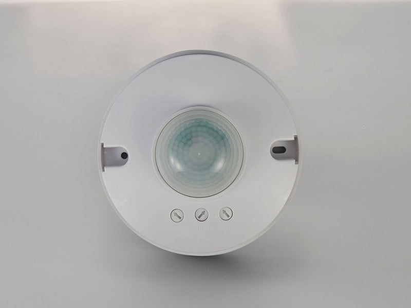 Deco Espial Surface Mounted IP20 6m 360 Deg PIR Sensor With Adjustable Time And Lux Level White Finish • D0065