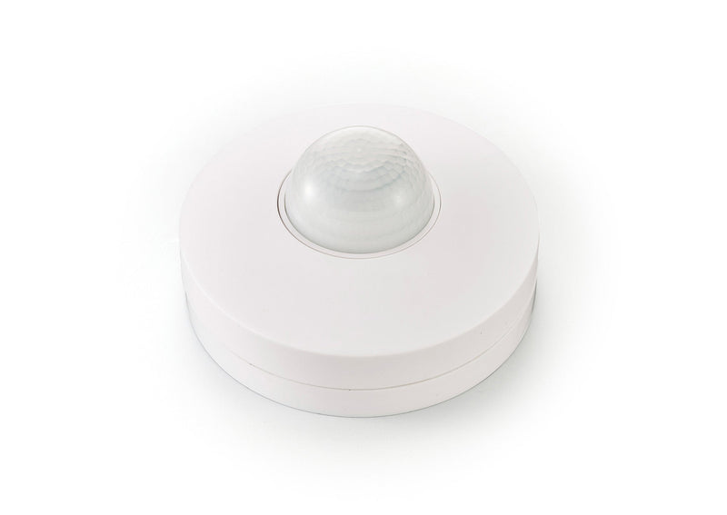Deco Espial Surface Mounted IP20 6m 360 Deg PIR Sensor With Adjustable Time And Lux Level White Finish • D0065