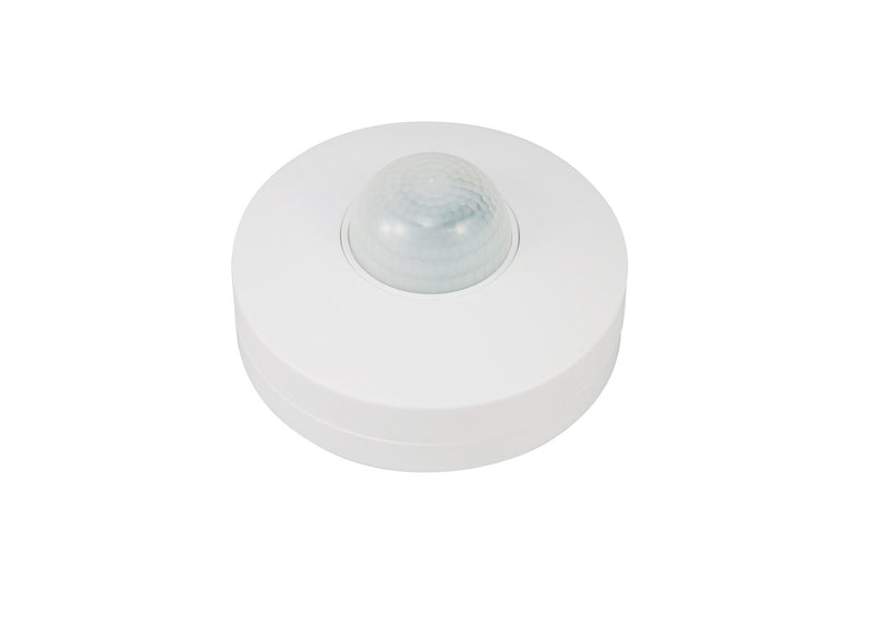 Deco Espial Surface Mounted IP20 6m 360 Deg PIR Sensor With Adjustable Time And Lux Level White Finish • D0065