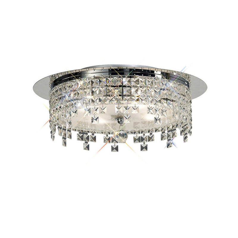Diyas Esta Ceiling Round 6 Light G9 Polished Chrome/Glass/Crystal • IL30263