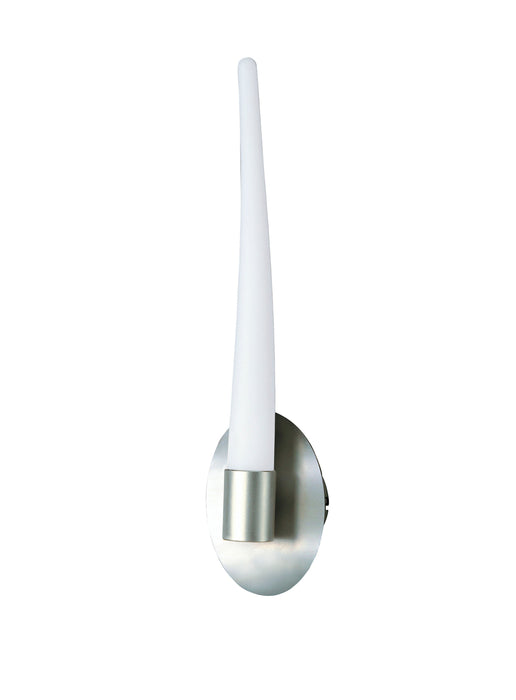 Mantra M1693 Estalacta Wall Lamp 1 Light GU10 Indoor/Outdoor, Silver/Opal White • M1693