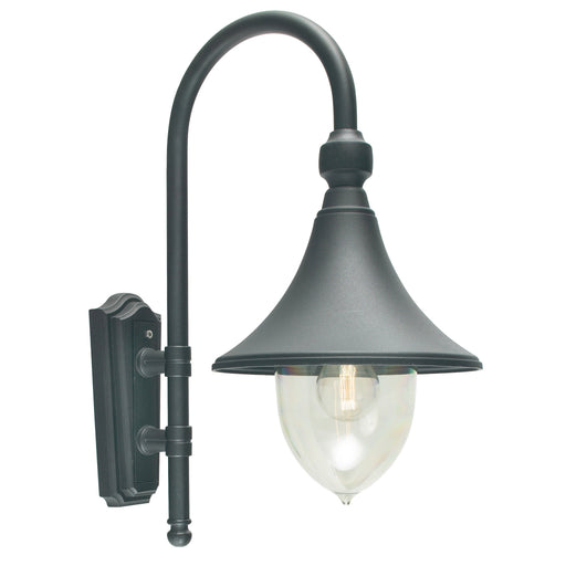 black outdoor wall light