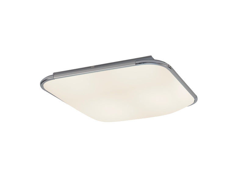 Mantra Fusion M6249 Fase Ceiling Square 45cm, 24W LED, 4000K, 1400lm, White, Acrylic Diffuser, 3yrs Warranty • M6249