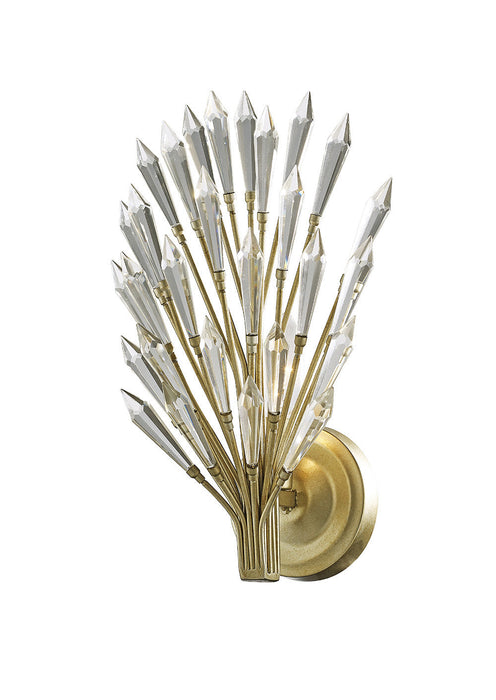 Diyas Fay Wall Lamp 1 Light E14 Aged Gold/Silver/Crystal • IL31670