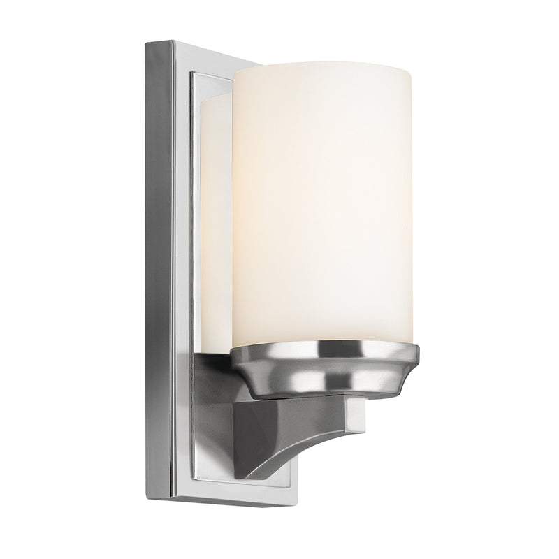 satin chrome wall light