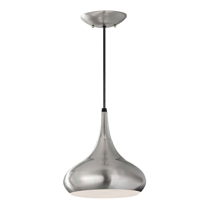 brushed steel ceiling light