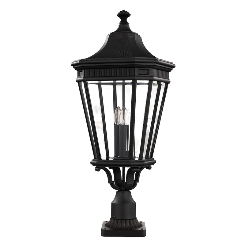 black outdoor wall light