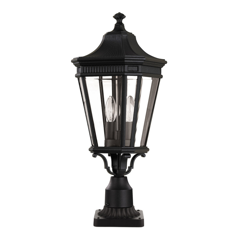 black outdoor wall light