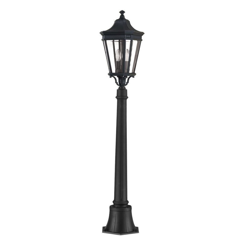 black outdoor wall light