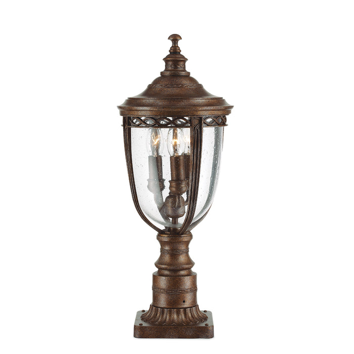 Elstead Lighting FE/EB3/MBRB English Bridle Bronze Medium Outdoor Pedestal Lamp