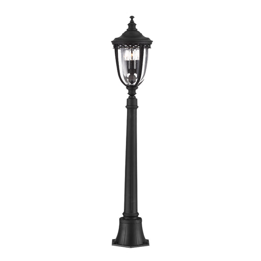 Elstead Lighting FE/EB4/MBLK English Bridle Black Medium Outdoor Pillar Lamp