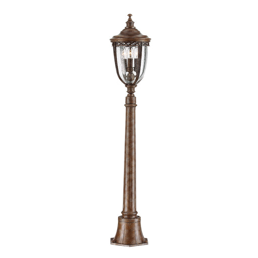 Elstead Lighting FE/EB4/MBRB English Bridle Bronze Medium Outdoor Pillar Lamp