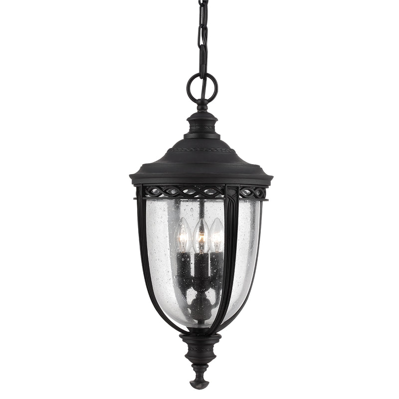 Elstead Lighting FE/EB8/LBLK English Bridle Large Black Outdoor Porch Light