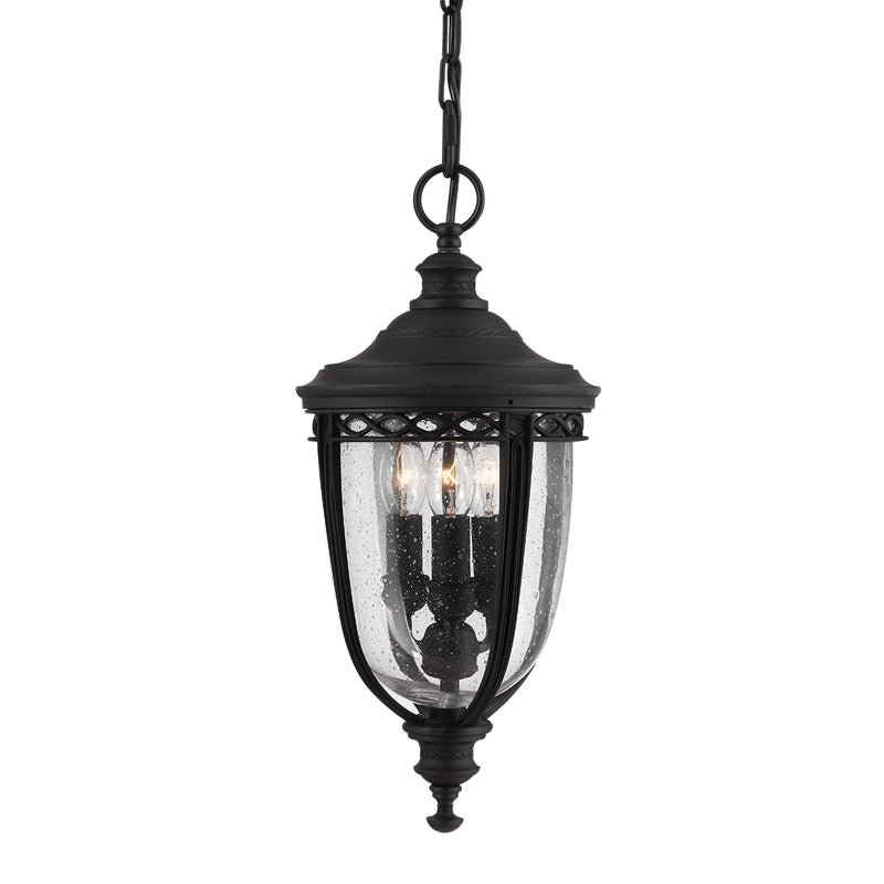 Elstead Lighting FE/EB8/MBLK English Bridle Black Medium Outdoor Porch Light