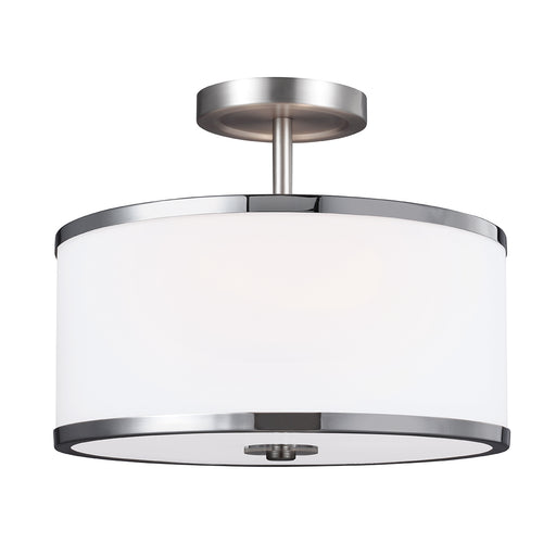 silver ceiling light