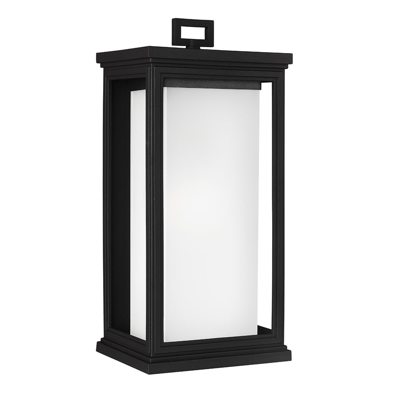 black outdoor wall light