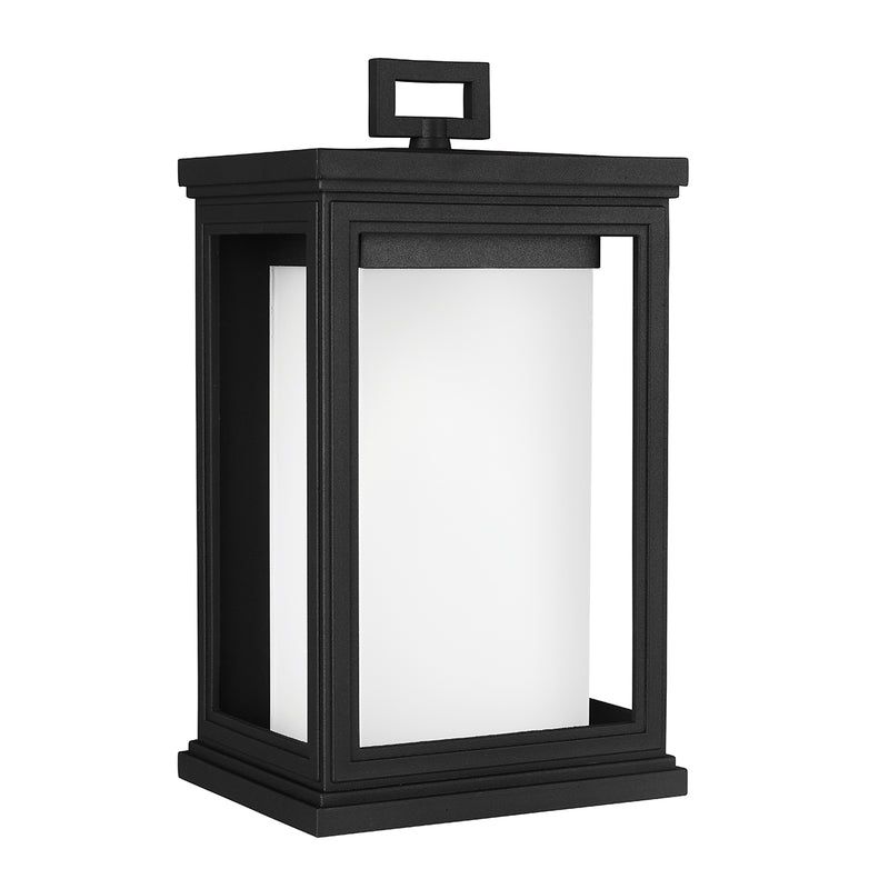 black outdoor wall light