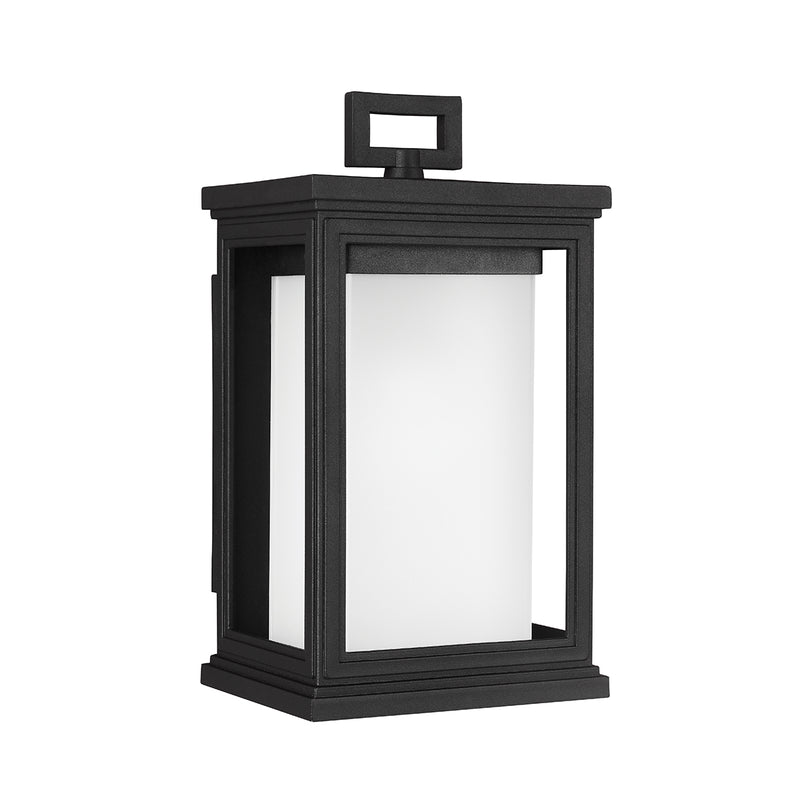 black outdoor wall light