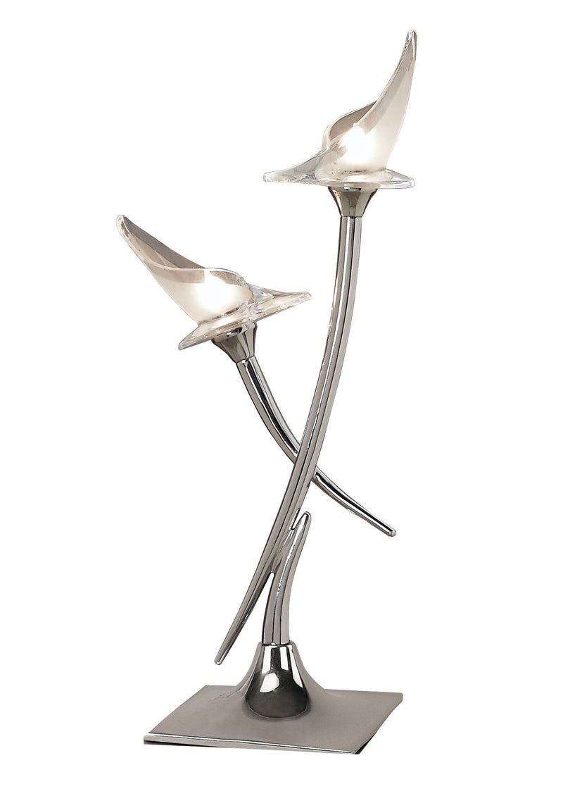 Mantra M0310 Flavia Table Lamp 2 Light G9, Polished Chrome • M0310