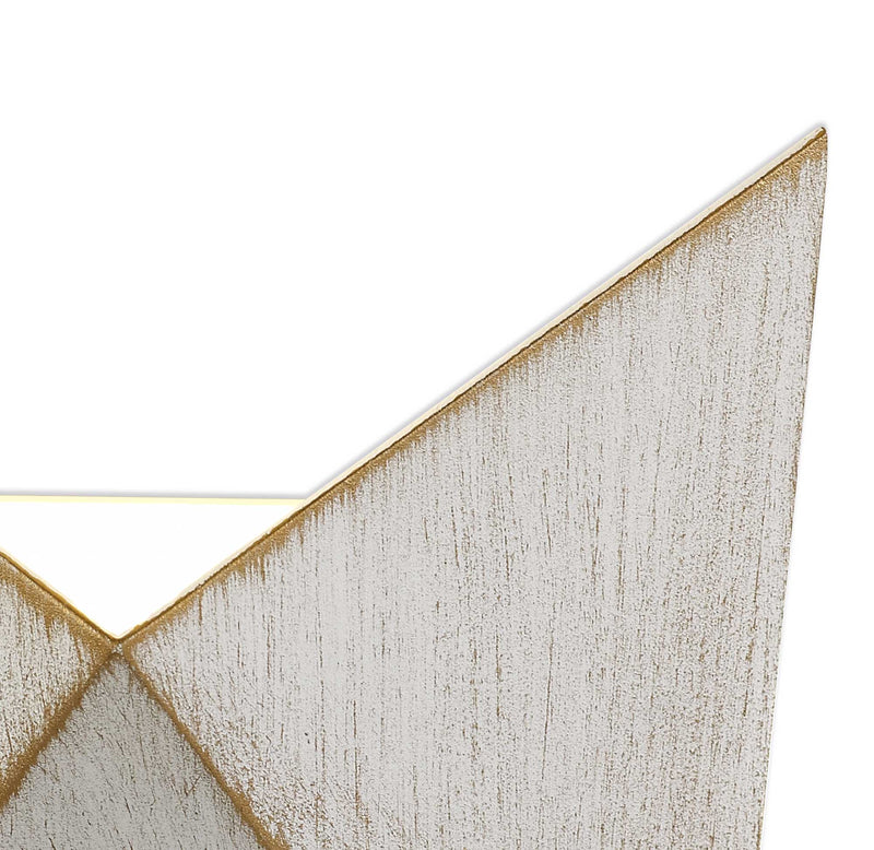 Regal Lighting SL-2095 1 Light Outdoor LED Wall Light White And Gold IP54