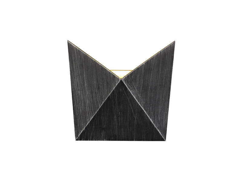 Regal Lighting SL-2094 1 Light Outdoor LED Wall Light Black And Silver IP54