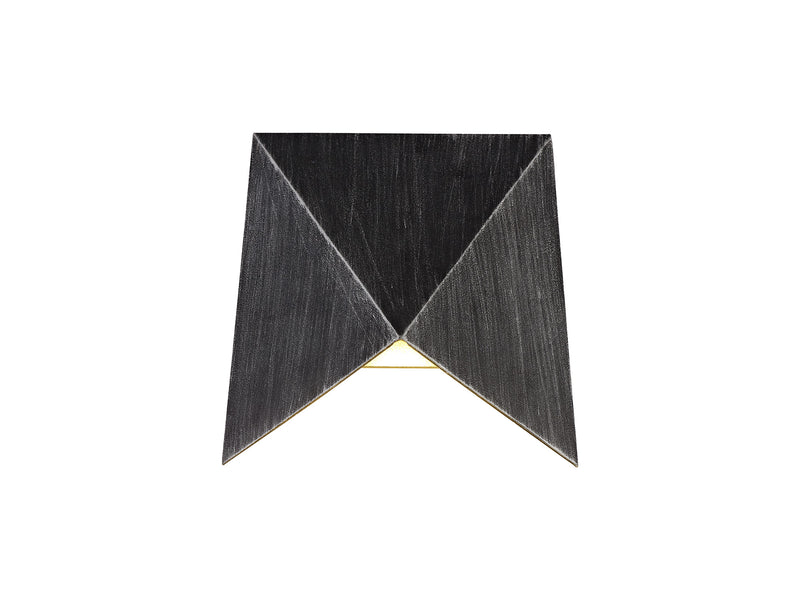 Regal Lighting SL-2094 1 Light Outdoor LED Wall Light Black And Silver IP54