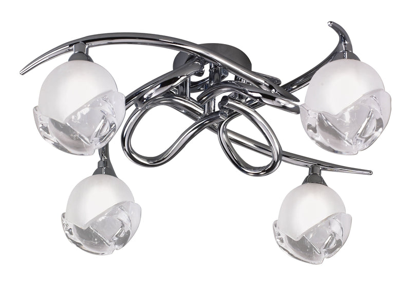 Mantra M0807 Fragma Ceiling 4 Light G9, Polished Chrome • M0807
