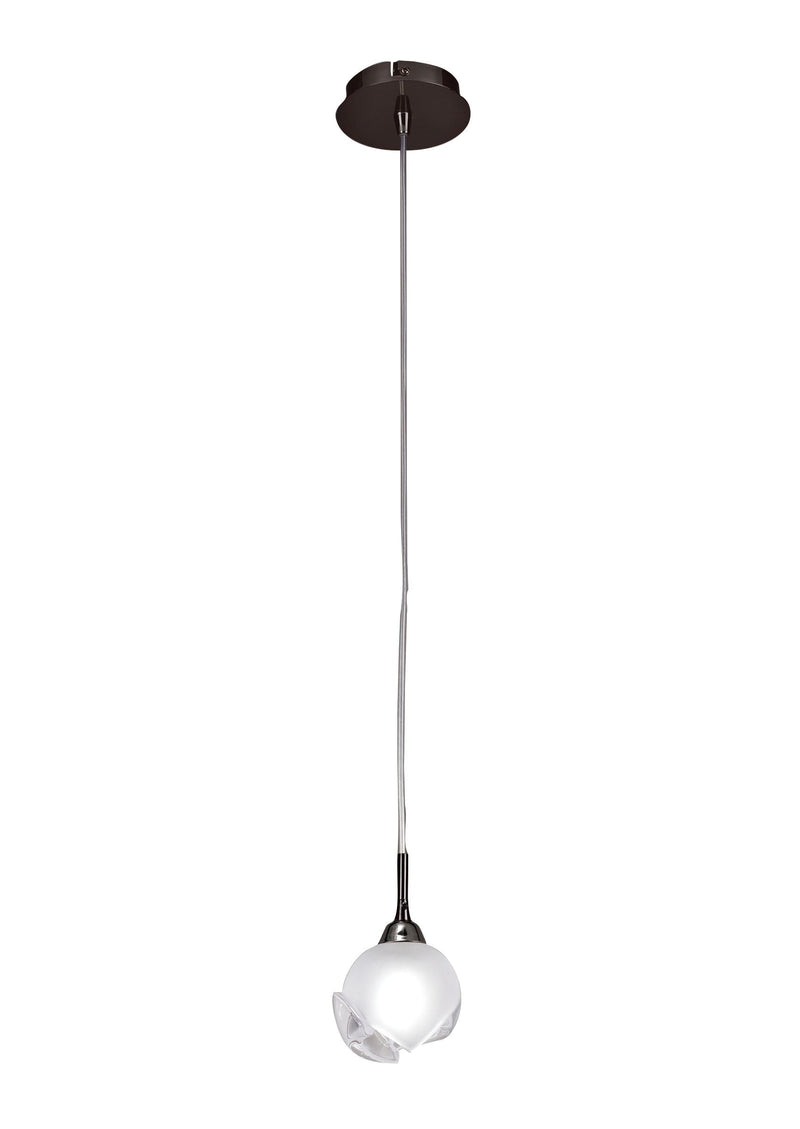 Mantra M0811BC Fragma Pendant 1 Light G9, Black Chrome • M0811BC