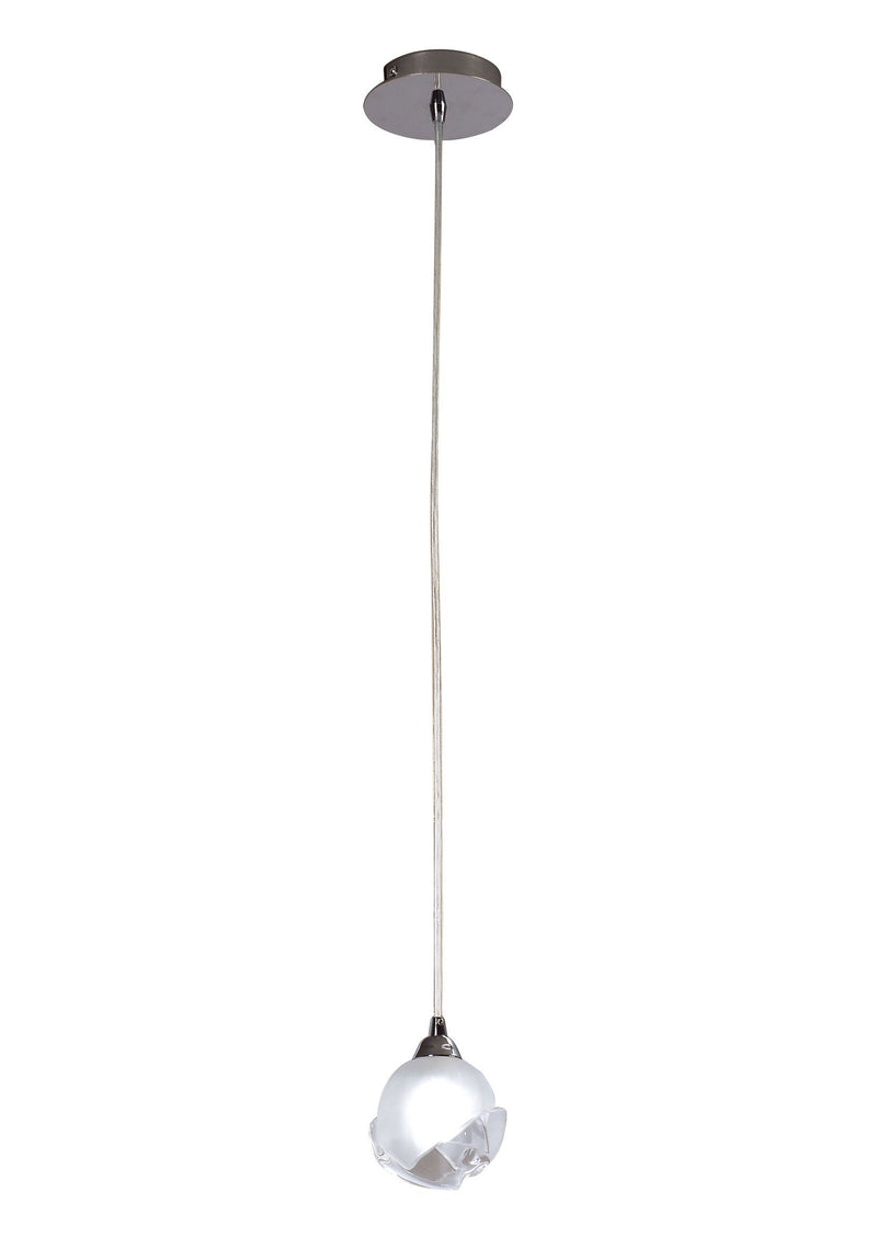 Mantra M0811 Fragma Pendant 1 Light G9, Polished Chrome • M0811