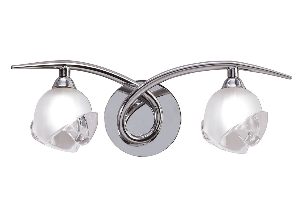 Mantra M0817/S Fragma Wall Lamp Switched 2 Light G9, Polished Chrome • M0817/S