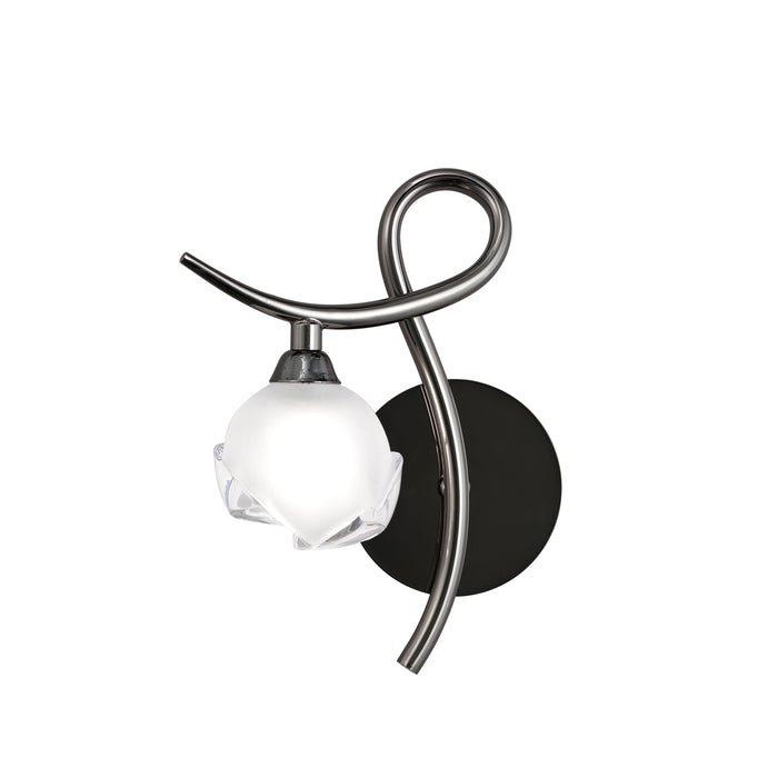 Mantra M0818BC/L/S Fragma Wall Lamp Left Switched 1 Light G9, Black Chrome • M0818BC/L/S