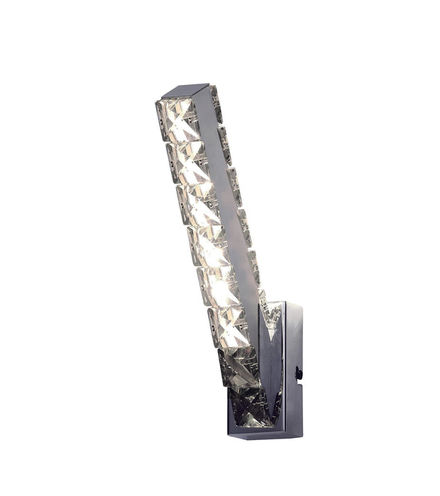 Diyas  Galaxy Vertical Wall Lamp 3W LED 4000K Polished Chrome/Crystal • IL80031