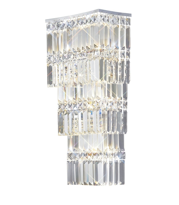 Diyas Gianni Wall Lamp 4 Light G9 Polished Chrome/Crystal • IL30640