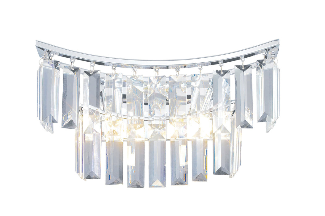 Diyas Gianni Wall Lamp 2 Light G9 Polished Chrome/Crystal • IL30641