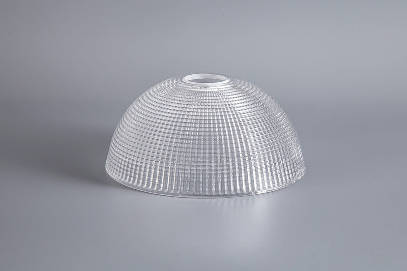 Deco Gilda Dome 20cm Clear Prismatic Effect Glass Lampshade • D0616