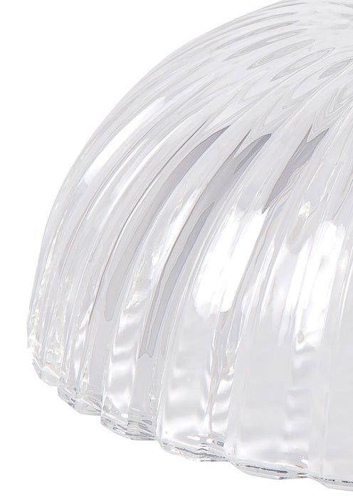 Deco Gilda Shallow Dome 20cm Shell Effect Clear Glass Lampshade • D0619