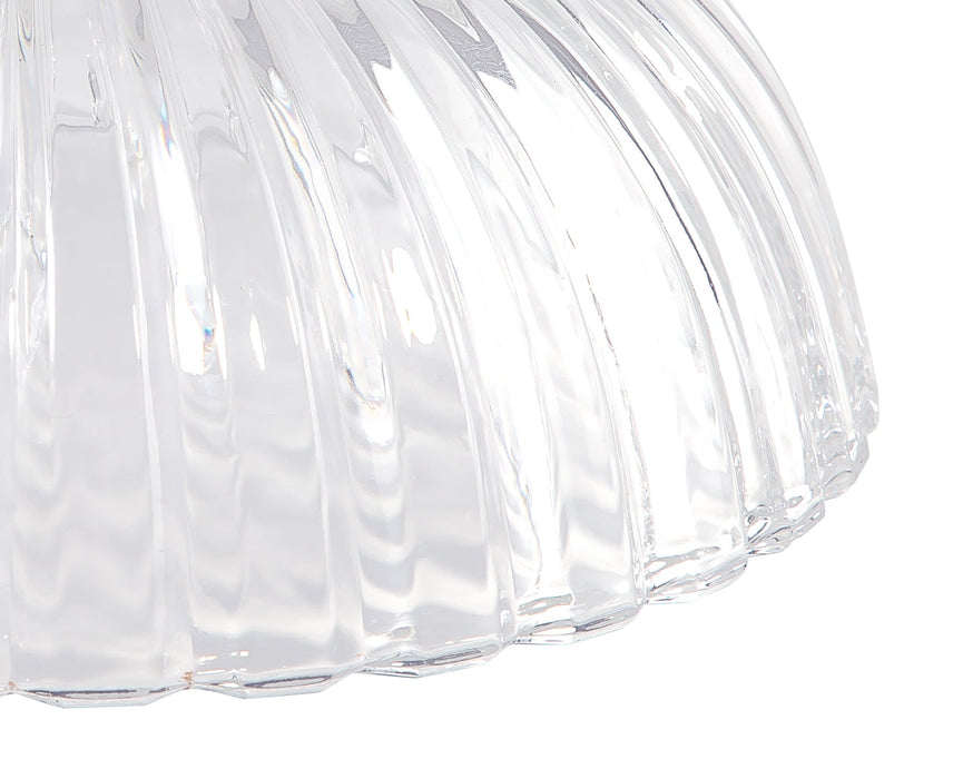 Deco Gilda Shallow Dome 20cm Shell Effect Clear Glass Lampshade • D0619