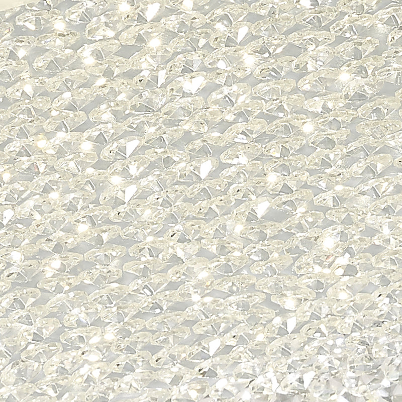 Deco Gina Ceiling, 420mm Square, 21W 1680lm LED 4000K Polished Chrome/Crystal • D0071