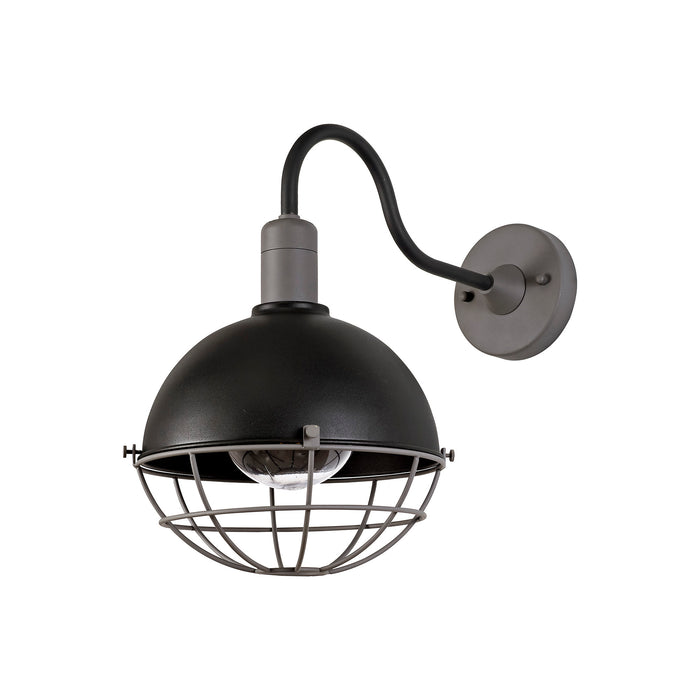 Regal Lighting SL-1606 1 Light Outdoor Wall Light Matt Black & Grey IP65