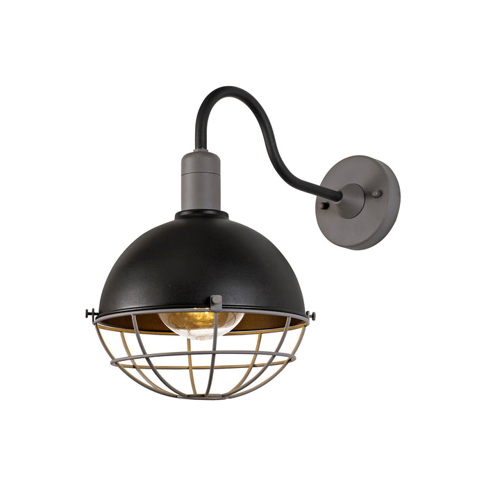 Regal Lighting SL-1606 1 Light Outdoor Wall Light Matt Black & Grey IP65