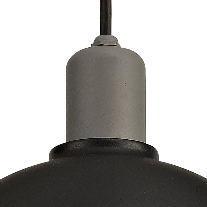 Regal Lighting SL-1605 1 Light Outdoor Ceiling Pendant Matt Black & Grey IP65
