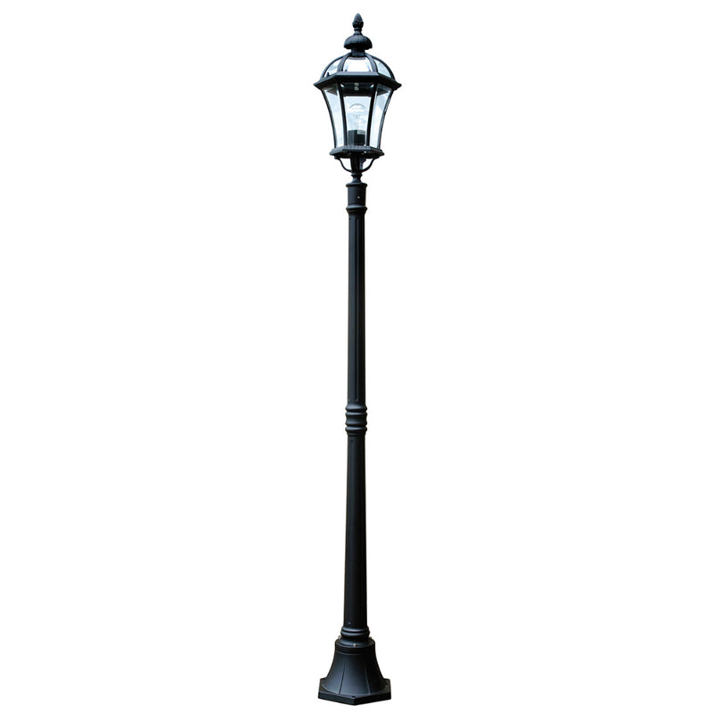 black outdoor wall light