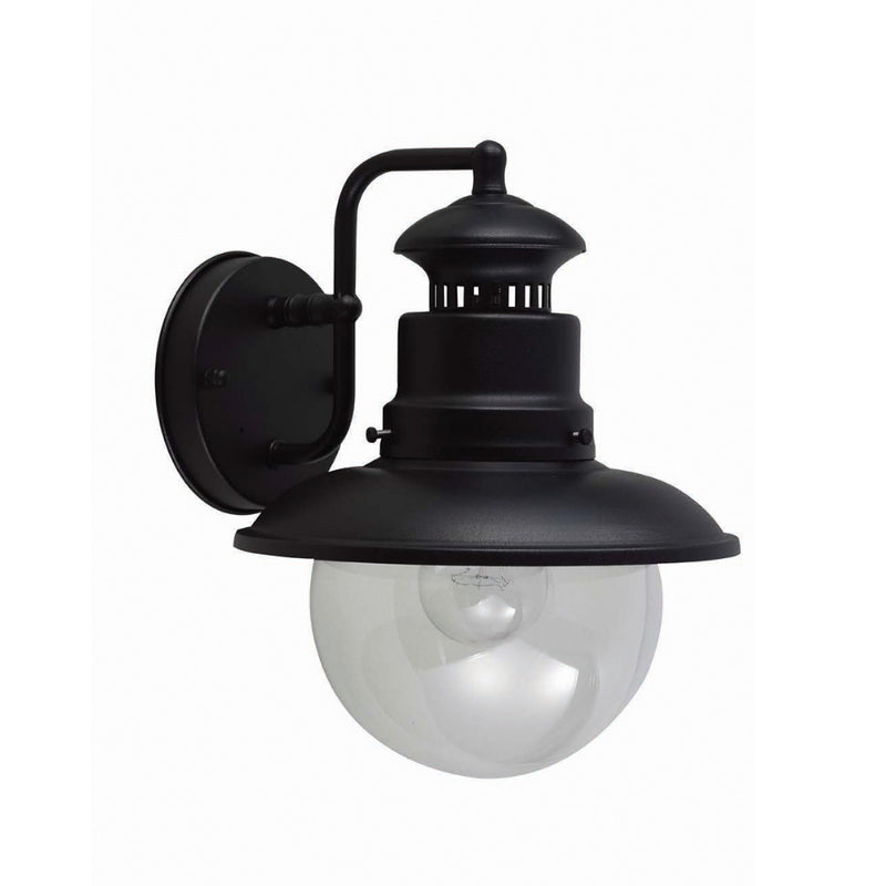black outdoor wall light